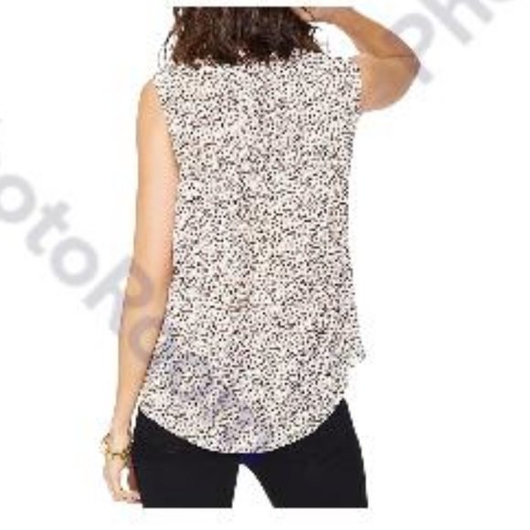 NYDJ blusa plisada conbotones para mujer multicolor talla Small - Picture 2 of 12